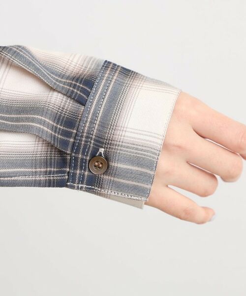 grove / グローブ シャツ・ブラウス | 今の季節にちょうどいい　オンブレーチェックシャツ | 詳細16