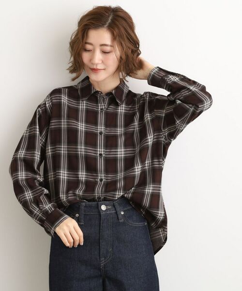 grove / グローブ シャツ・ブラウス | 今の季節にちょうどいい　オンブレーチェックシャツ | 詳細8