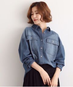 grove / グローブ シャツ・ブラウス | 【選べる着丈】オーバーサイズデニムシャツ