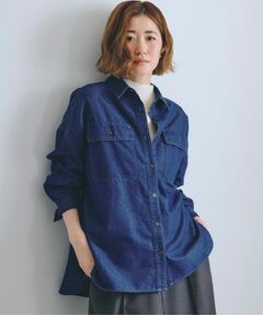grove / グローブ シャツ・ブラウス | 【選べる着丈】オーバーサイズデニムシャツ