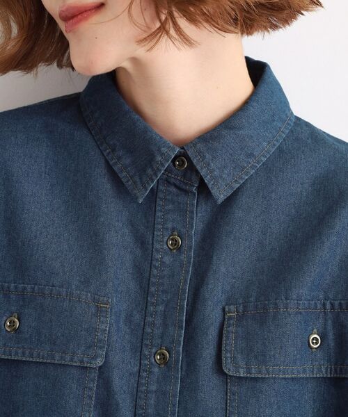 grove / グローブ シャツ・ブラウス | 【選べる着丈】オーバーサイズデニムシャツ | 詳細12
