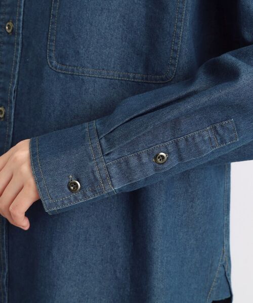 grove / グローブ シャツ・ブラウス | 【選べる着丈】オーバーサイズデニムシャツ | 詳細14