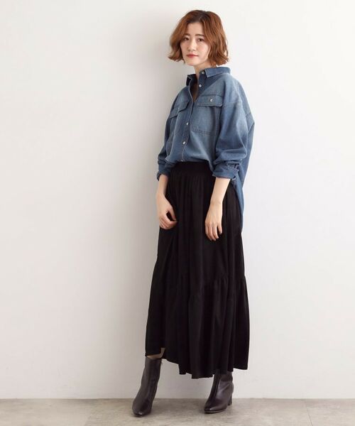 grove / グローブ シャツ・ブラウス | 【選べる着丈】オーバーサイズデニムシャツ | 詳細6
