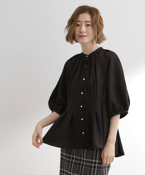 grove / グローブ シャツ・ブラウス | ウエストタックチュニックブラウス | 詳細1