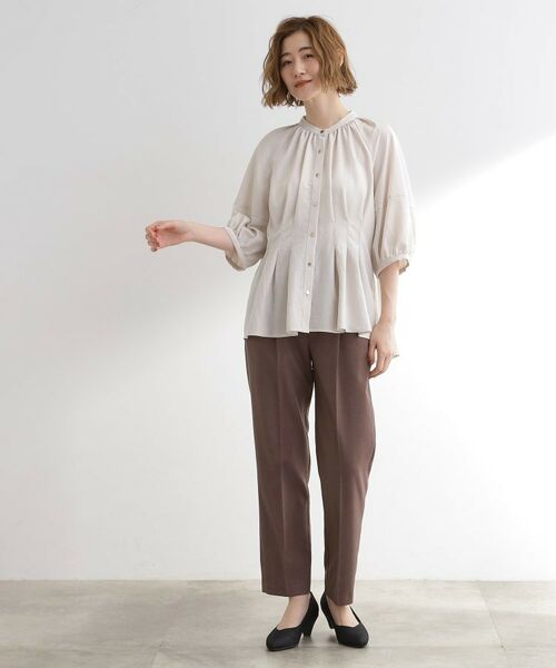 grove / グローブ シャツ・ブラウス | ウエストタックチュニックブラウス | 詳細11