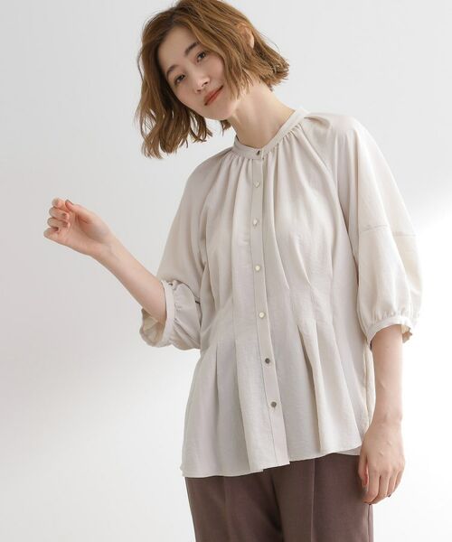 grove / グローブ シャツ・ブラウス | ウエストタックチュニックブラウス | 詳細9