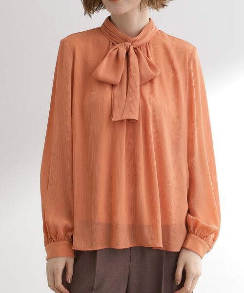 grove / グローブ シャツ・ブラウス | シアーストライプボウタイブラウス | 詳細13
