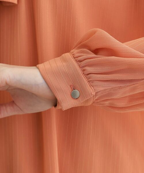 grove / グローブ シャツ・ブラウス | シアーストライプボウタイブラウス | 詳細19