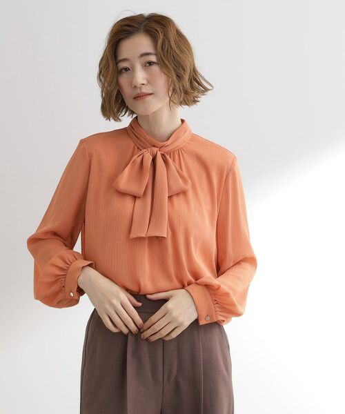 grove / グローブ シャツ・ブラウス | シアーストライプボウタイブラウス | 詳細5