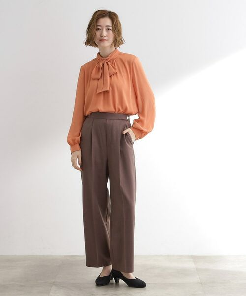 grove / グローブ シャツ・ブラウス | シアーストライプボウタイブラウス | 詳細7