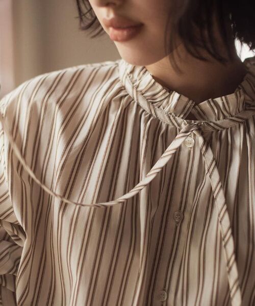 grove / グローブ シャツ・ブラウス | 【石川梨華さん着用】フリルカラーリボンブラウス | 詳細16