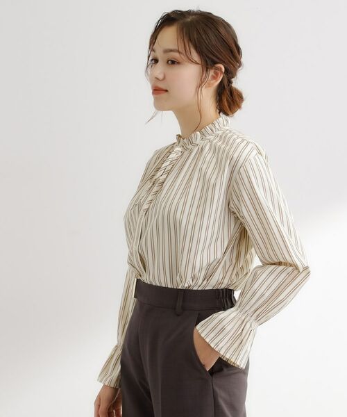 grove / グローブ シャツ・ブラウス | 【石川梨華さん着用】フリルカラーリボンブラウス | 詳細19