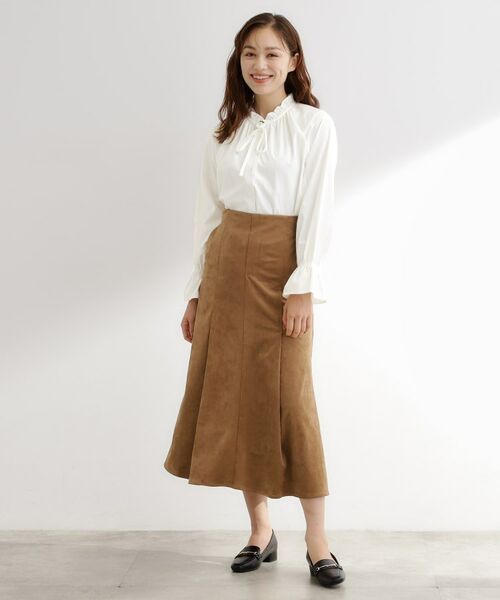 grove / グローブ シャツ・ブラウス | 【石川梨華さん着用】フリルカラーリボンブラウス | 詳細9