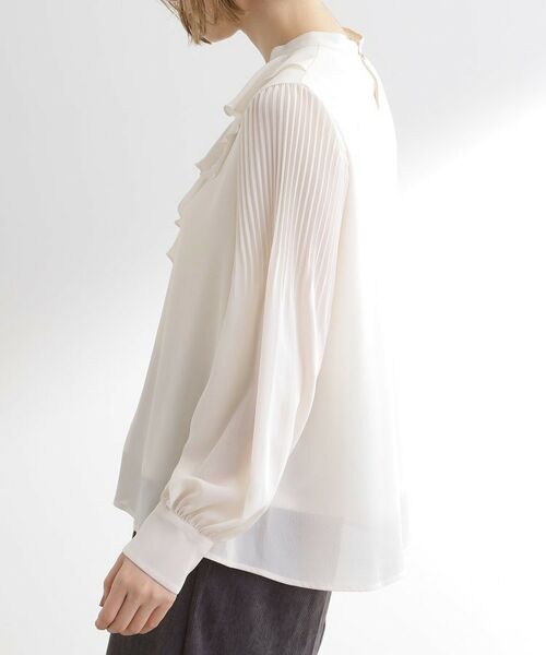 grove / グローブ シャツ・ブラウス | 袖プリーツフロントフリルブラウス | 詳細14
