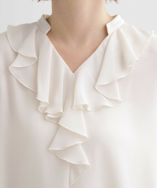 grove / グローブ シャツ・ブラウス | 袖プリーツフロントフリルブラウス | 詳細16