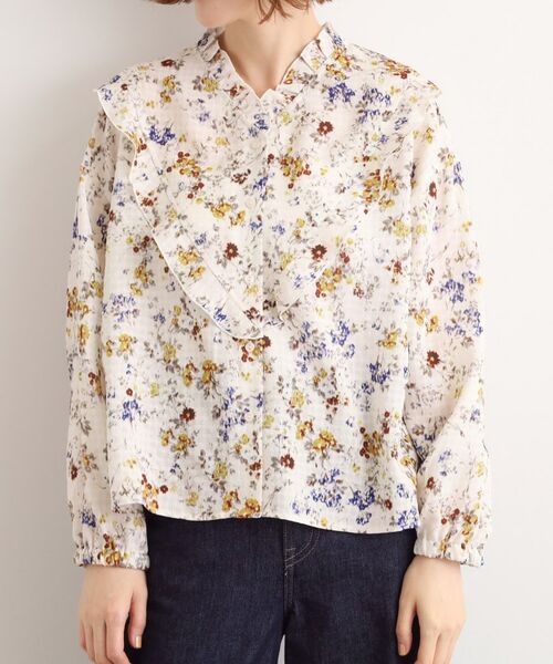 grove / グローブ シャツ・ブラウス | カスリフラワープリントブラウス | 詳細10