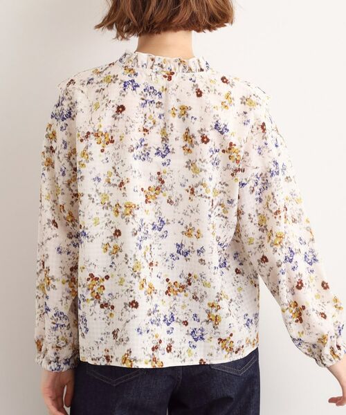 grove / グローブ シャツ・ブラウス | カスリフラワープリントブラウス | 詳細12