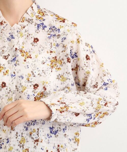 grove / グローブ シャツ・ブラウス | カスリフラワープリントブラウス | 詳細14