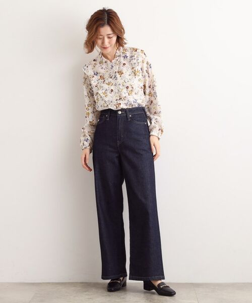 grove / グローブ シャツ・ブラウス | カスリフラワープリントブラウス | 詳細4