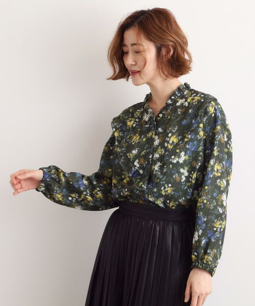 grove / グローブ シャツ・ブラウス | カスリフラワープリントブラウス | 詳細7
