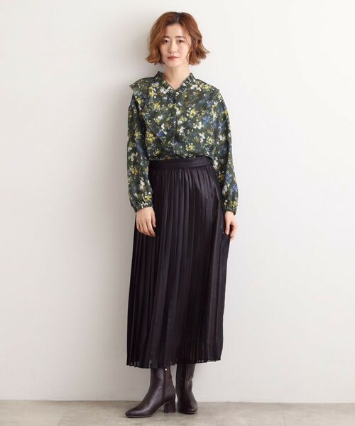 grove / グローブ シャツ・ブラウス | カスリフラワープリントブラウス | 詳細8