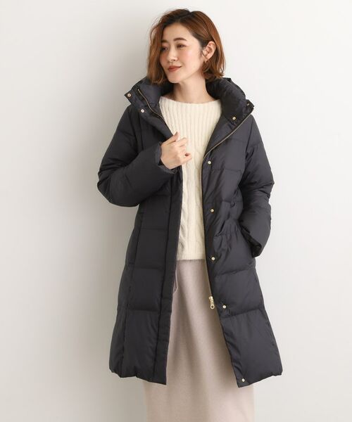 grove/グローブ 【名品アウター/800FP・多機能】つつまれダウンロング ブラック(019) 01(S)