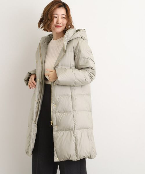 grove/グローブ 【名品アウター/800FP・多機能】つつまれダウンロング ベージュ(052) 01(S)