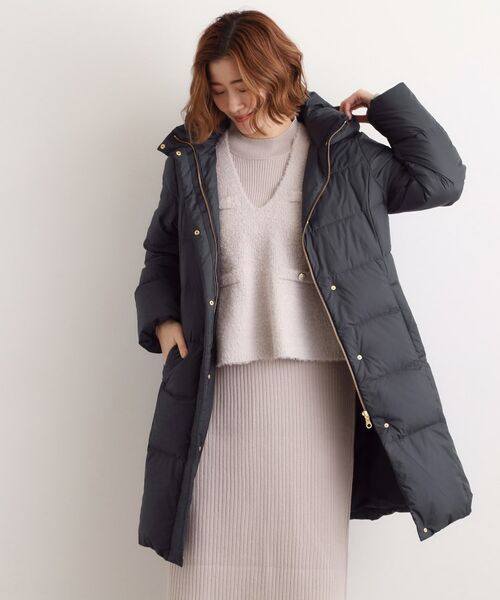 grove / グローブ ダウンジャケット・ベスト | 【名品アウター/800FP・多機能】つつまれダウンロング | 詳細2