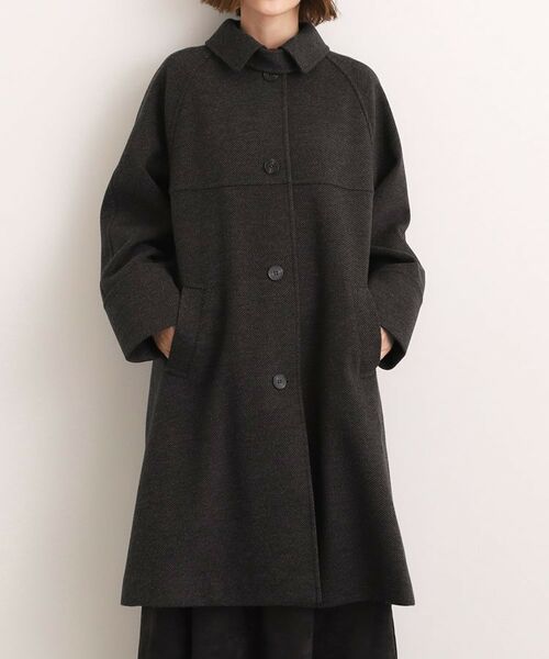 grove / グローブ ステンカラーコート | クラシカルな佇まい 大人のステンカラーロングコート | 詳細15