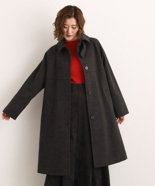 grove / グローブ ステンカラーコート | クラシカルな佇まい 大人のステンカラーロングコート | 詳細5
