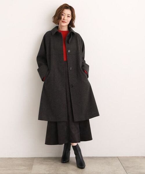 grove / グローブ ステンカラーコート | クラシカルな佇まい 大人のステンカラーロングコート | 詳細6