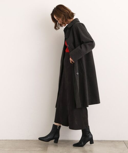 grove / グローブ ステンカラーコート | クラシカルな佇まい 大人のステンカラーロングコート | 詳細7