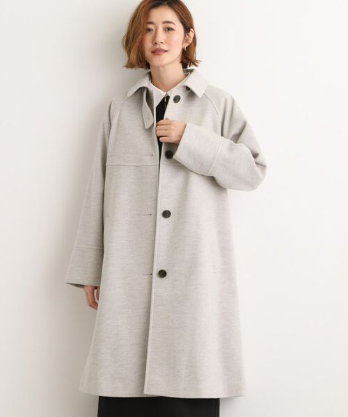 grove / グローブ ステンカラーコート | クラシカルな佇まい 大人のステンカラーロングコート | 詳細9