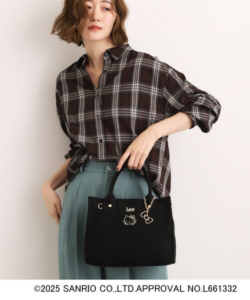grove / グローブ トートバッグ | 【ハローキティ】Lee別注ポケット刺繍スクエアトート | 詳細3