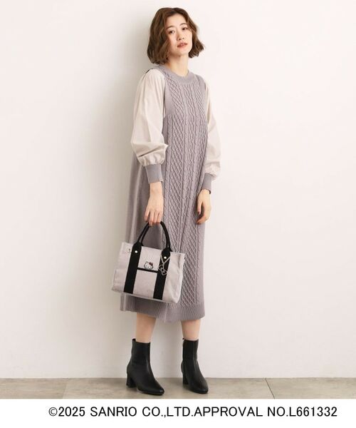 grove / グローブ トートバッグ | 【ハローキティ】Lee別注ポケット刺繍スクエアトート | 詳細6