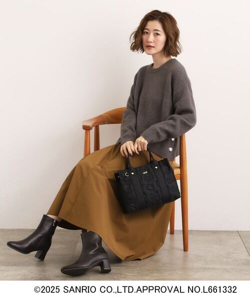 grove / グローブ トートバッグ | 【ハローキティ】Lee別注リボンキティキルトスクエアトート | 詳細1