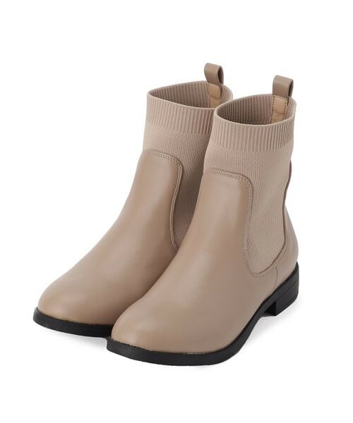 grove / グローブ ブーツ（ショート丈） | 【人間工学】ニットコンビブーツ | 詳細1