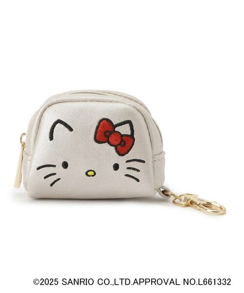 grove / グローブ ポーチ | 【ハローキティ】フェイス刺繍チャームポーチ | 詳細1