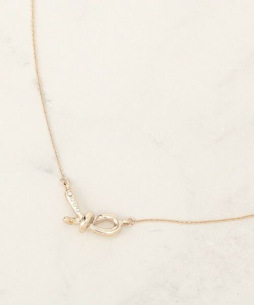 grove / グローブ ネックレス・ペンダント・チョーカー | ノットビジューショートネックレス | 詳細1