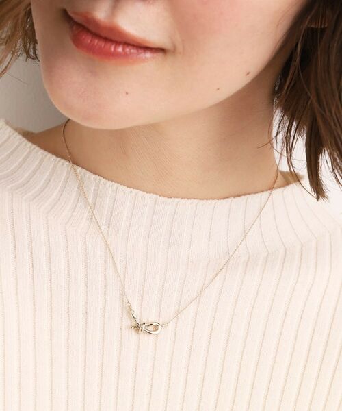 grove / グローブ ネックレス・ペンダント・チョーカー | ノットビジューショートネックレス | 詳細4