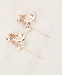 grove / グローブ ピアス・イヤリング | 【痛くなりにくい】パール調ビジューイヤリング