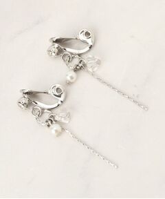 grove / グローブ ピアス・イヤリング | 【痛くなりにくい】パール調ビジューイヤリング