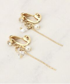 grove / グローブ ピアス・イヤリング | 【痛くなりにくい】パール調ビジューイヤリング