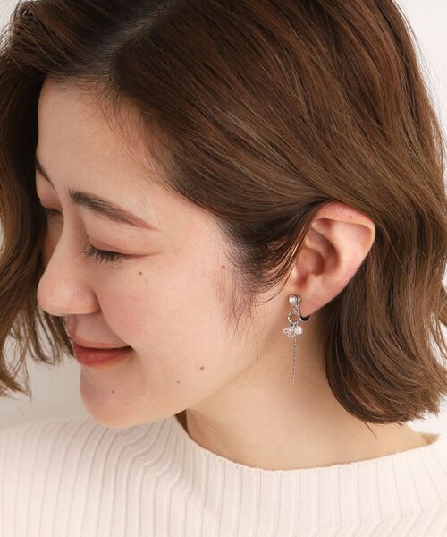 grove / グローブ ピアス・イヤリング | 【痛くなりにくい】パール調ビジューイヤリング | 詳細6