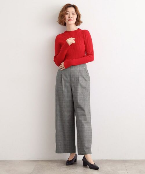 grove / グローブ パンツ | 【選べる着丈/多機能】裏起毛ハイパーストレッチワイドパンツ | 詳細11