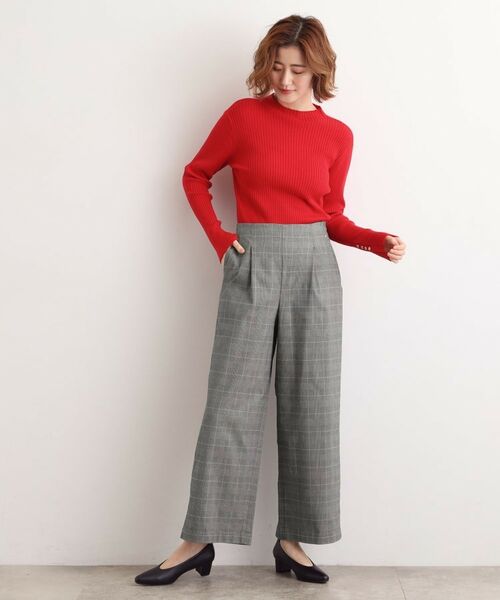 grove / グローブ パンツ | 【選べる着丈/多機能】裏起毛ハイパーストレッチワイドパンツ | 詳細13