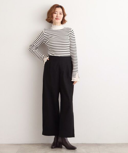 grove / グローブ パンツ | 【選べる着丈/多機能】裏起毛ハイパーストレッチワイドパンツ | 詳細2