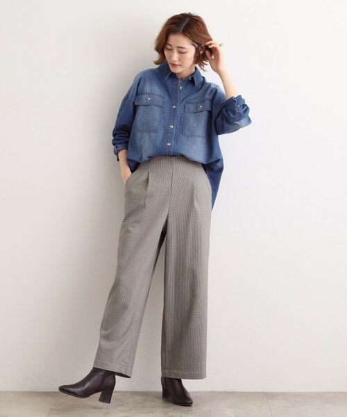 grove / グローブ パンツ | 【選べる着丈/多機能】裏起毛ハイパーストレッチワイドパンツ | 詳細21