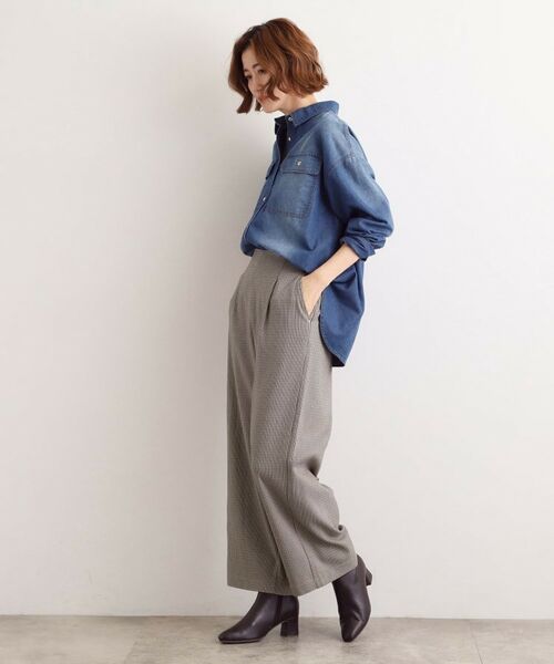 grove / グローブ パンツ | 【選べる着丈/多機能】裏起毛ハイパーストレッチワイドパンツ | 詳細22