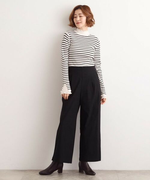 grove / グローブ パンツ | 【選べる着丈/多機能】裏起毛ハイパーストレッチワイドパンツ | 詳細3